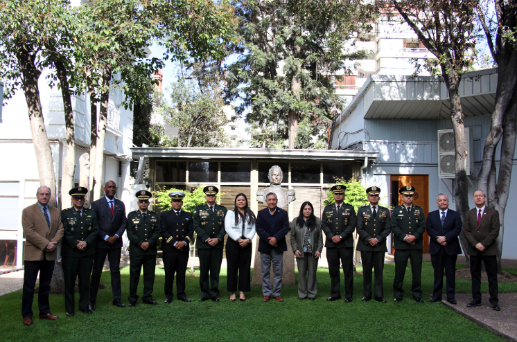 ANEPE recibe a nueve doctorandos de la Universidad de Defensa de Honduras