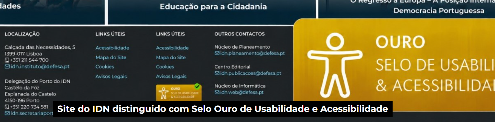 IDN - La pagina web de IDN recibe el Sello de Oro por su usabilidad y accesibilidad.